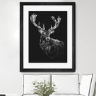 Deer Reader by Jordan Rogers on GIANT ART - vector illustration