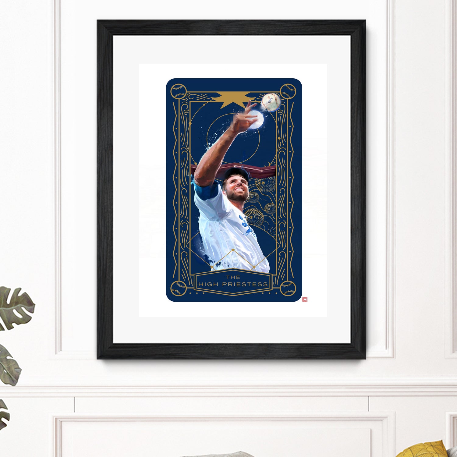 Dodgers Tarot: The High Priestess by Claudia Labarca on GIANT ART - blue digital painting