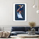 Dodgers Tarot: The High Priestess by Claudia Labarca on GIANT ART - blue digital painting