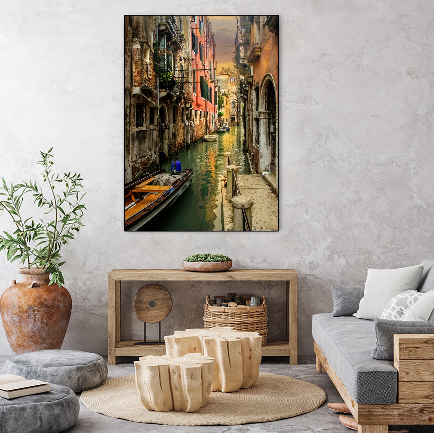 Colours of Venezia by Brian Tarr on GIANT ART - yellow digital painting