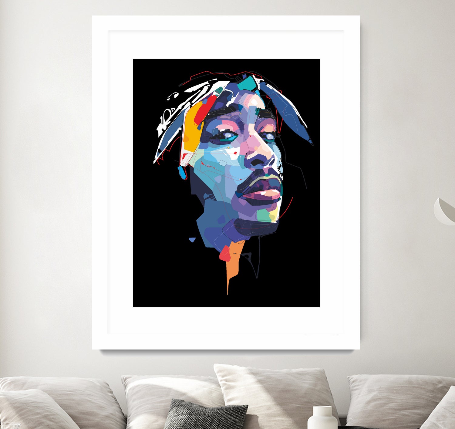 tupac by Deni Rahayu on GIANT ART - white digital drawing