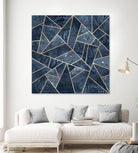 Doft Dark Blue Stone by Elisabeth Fredriksson on GIANT ART - blue digital painting