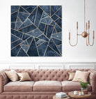 Doft Dark Blue Stone by Elisabeth Fredriksson on GIANT ART - blue digital painting