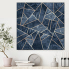 Doft Dark Blue Stone by Elisabeth Fredriksson on GIANT ART - blue digital painting