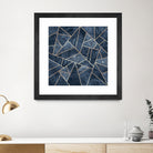 Doft Dark Blue Stone by Elisabeth Fredriksson on GIANT ART - blue digital painting