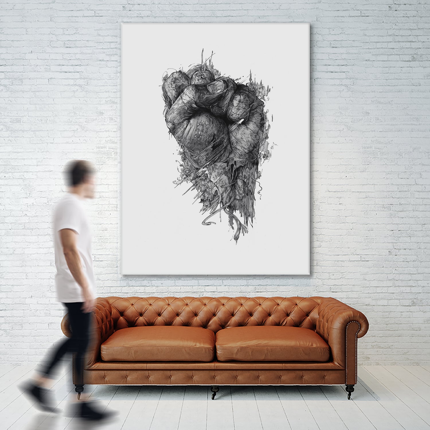 Only the Brave by Krzysztof Domaradzki on GIANT ART - gray digital drawing