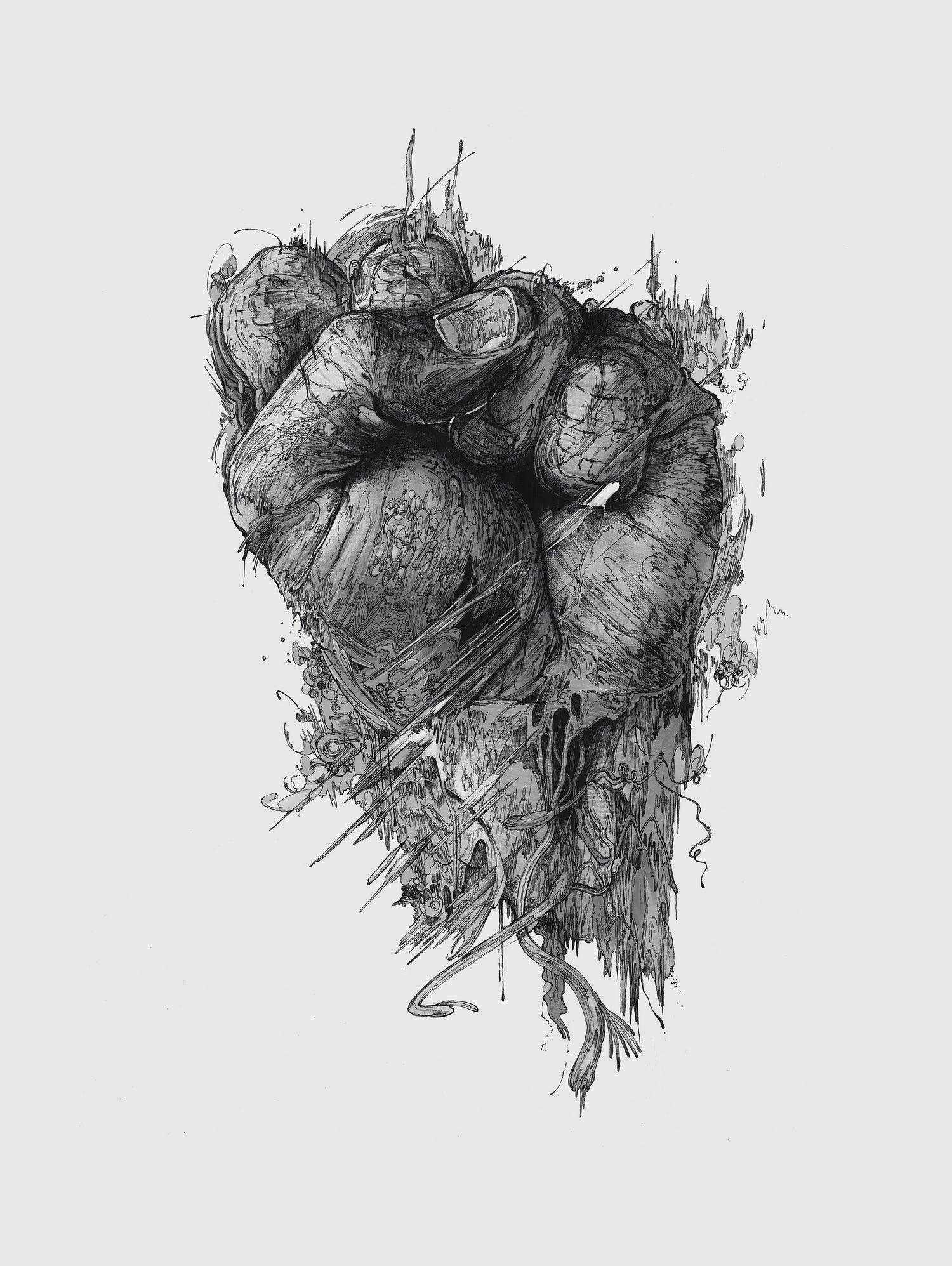 Only the Brave by Krzysztof Domaradzki on GIANT ART - gray digital drawing