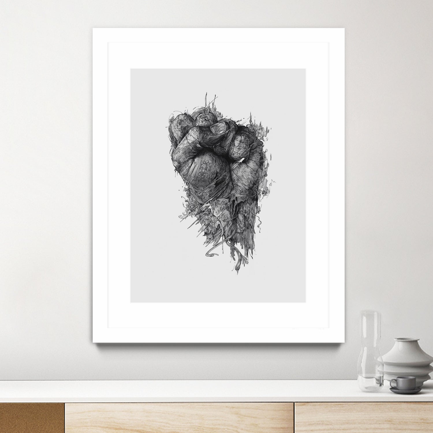 Only the Brave by Krzysztof Domaradzki on GIANT ART - gray digital drawing