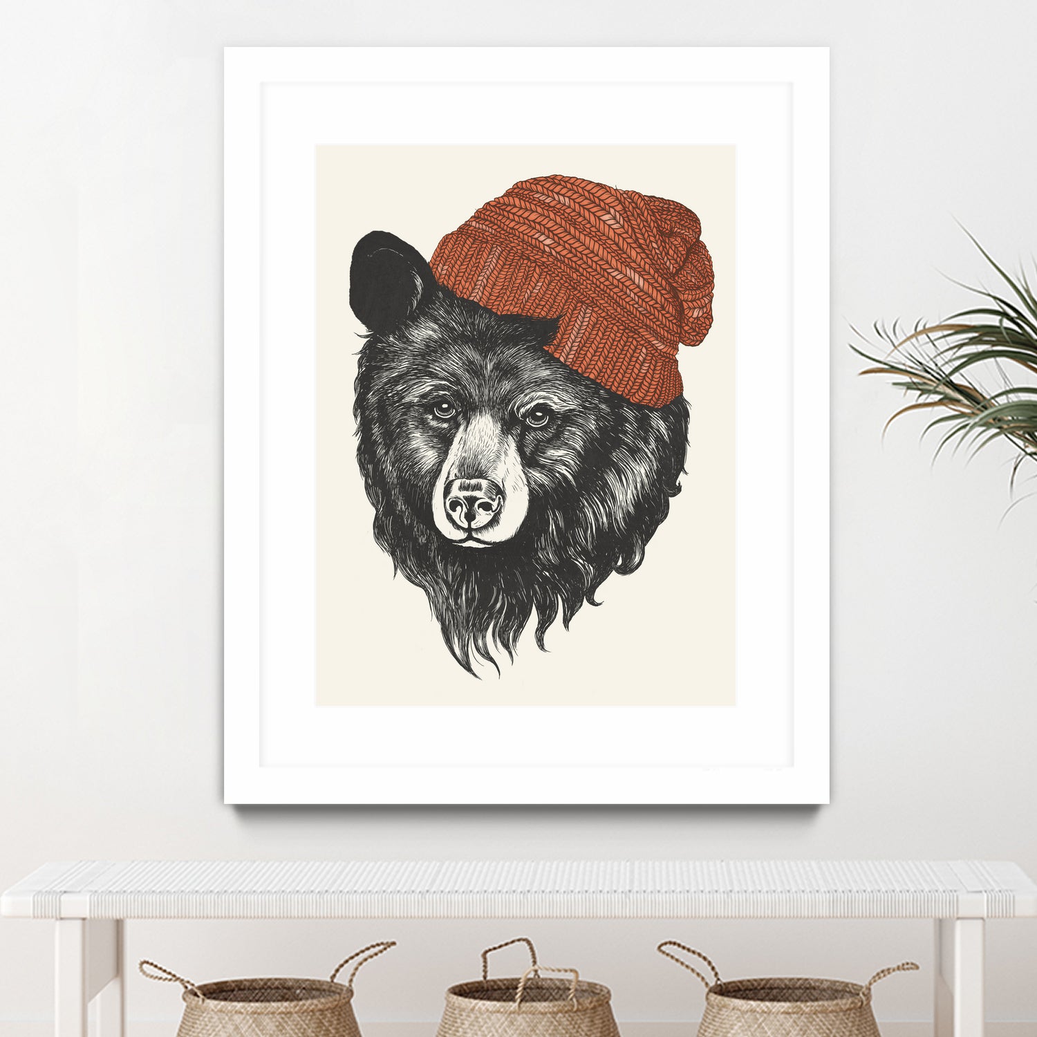 Zissou the Bear by Laura Graves on GIANT ART - red digital drawing