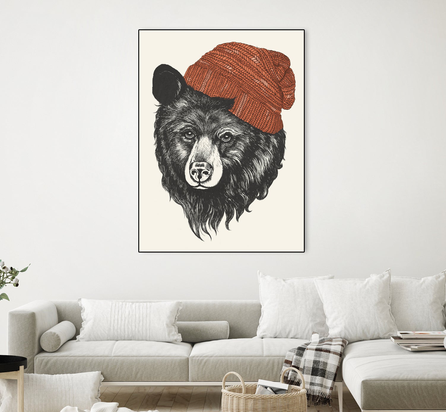 Zissou the Bear by Laura Graves on GIANT ART - red digital drawing