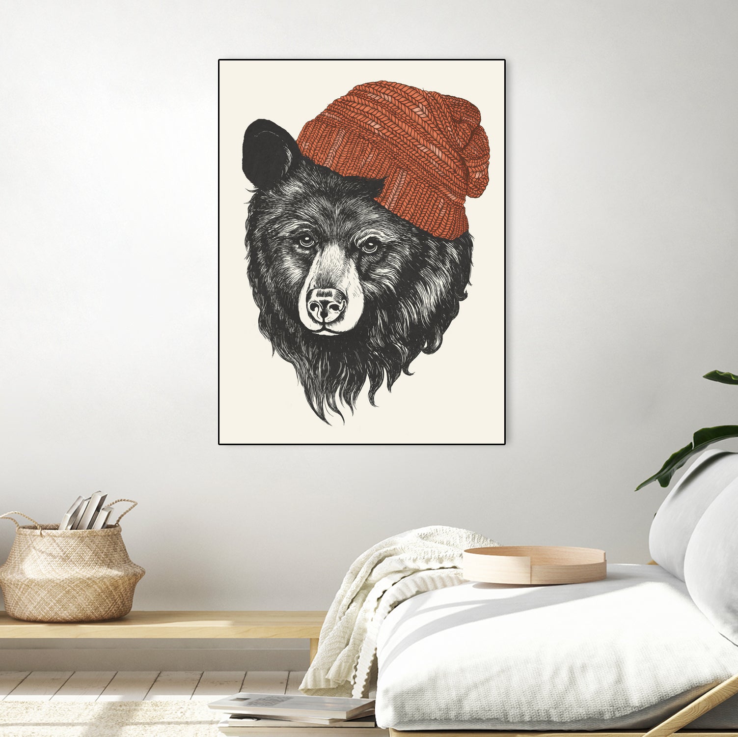 Zissou the Bear by Laura Graves on GIANT ART - red digital drawing