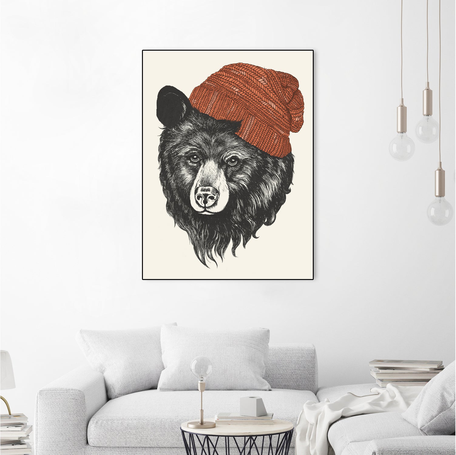 Zissou the Bear by Laura Graves on GIANT ART - red digital drawing