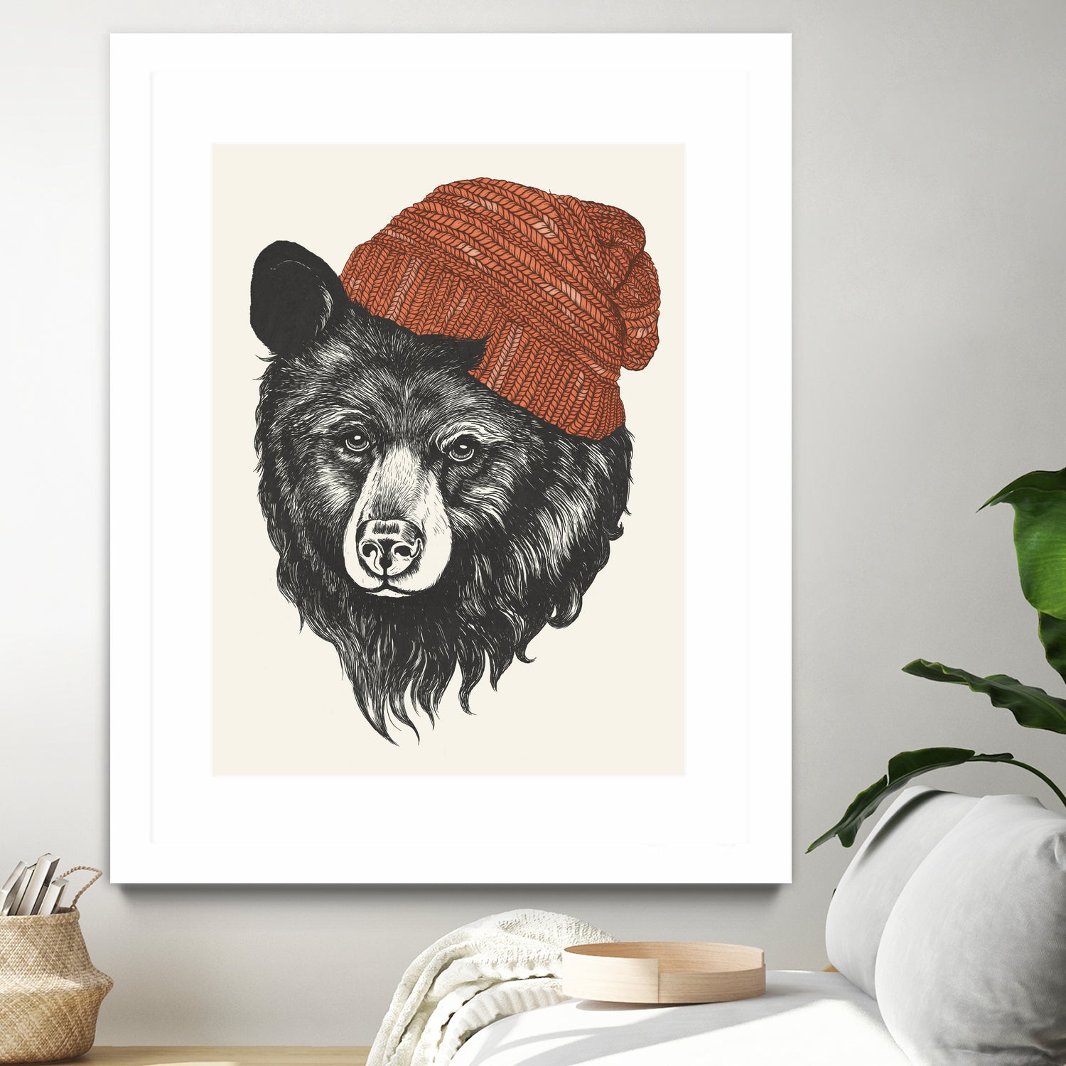 Zissou the Bear by Laura Graves on GIANT ART - red digital drawing