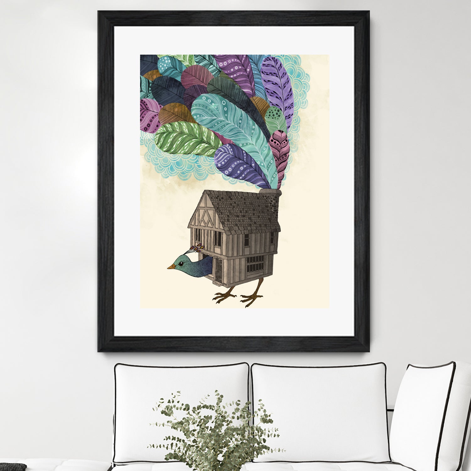 TheBirdhouse by Laura Graves on GIANT ART - blue digital drawing