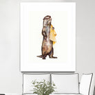 Otter by Laura Graves on GIANT ART - yellow digital painting