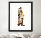 Otter by Laura Graves on GIANT ART - yellow digital painting