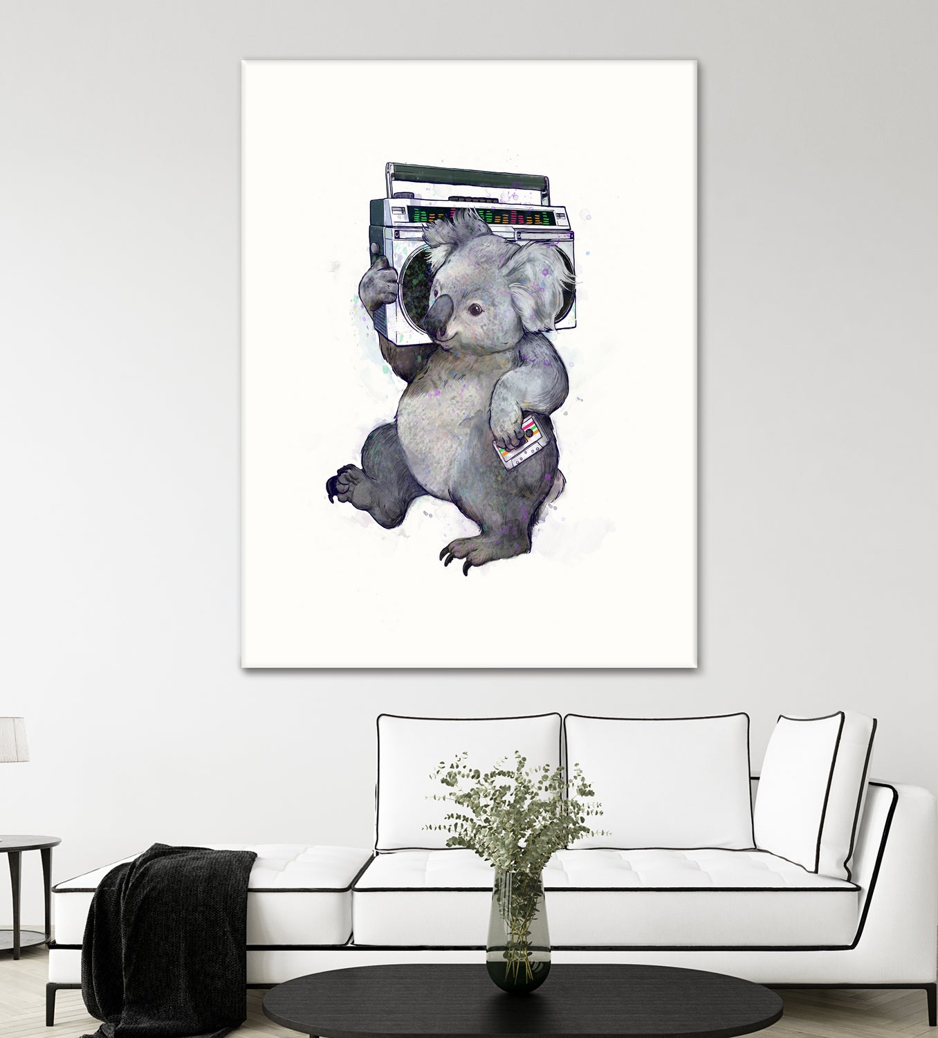 Koala by Laura Graves on GIANT ART - gray digital painting