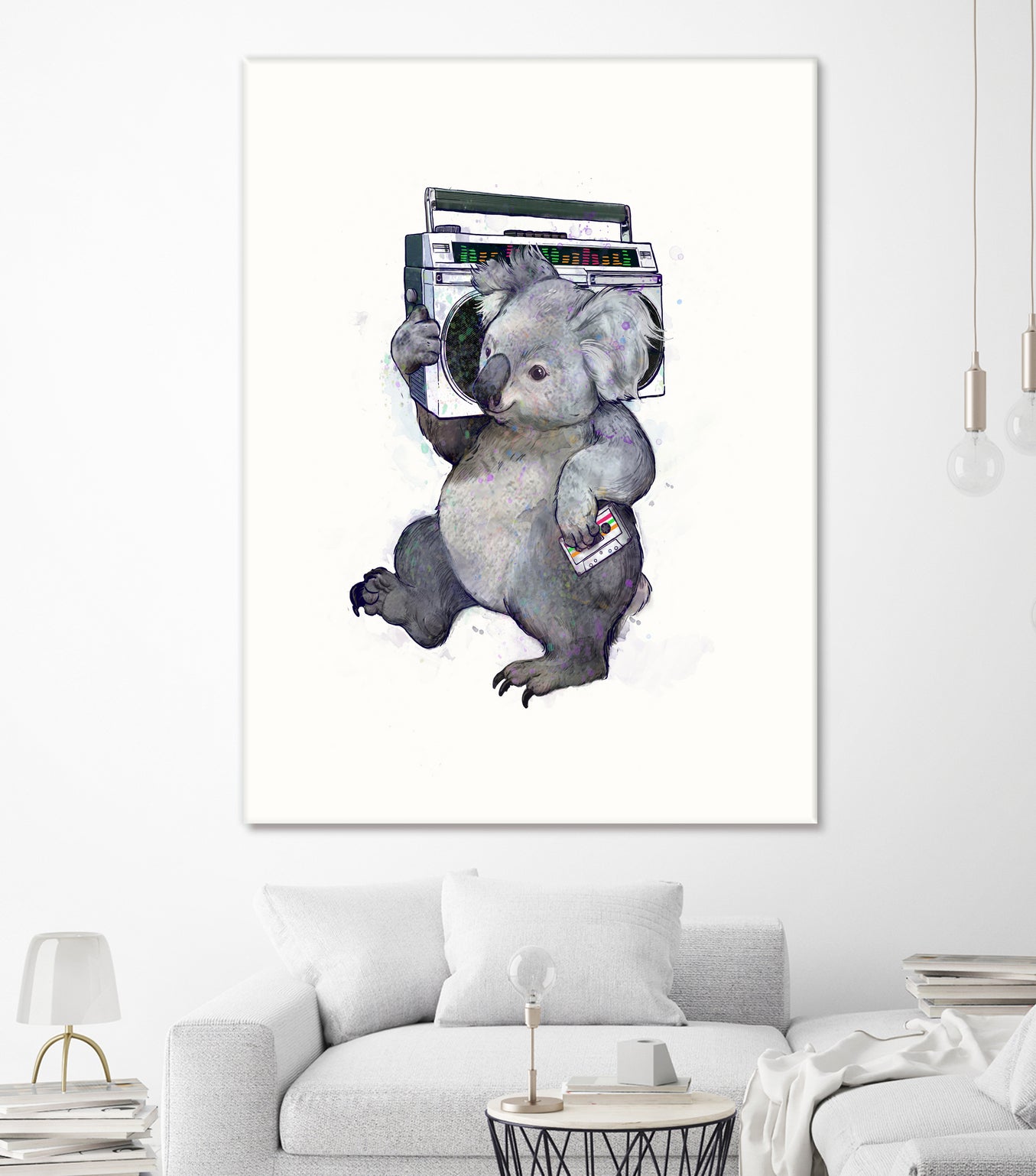 Koala by Laura Graves on GIANT ART - gray digital painting