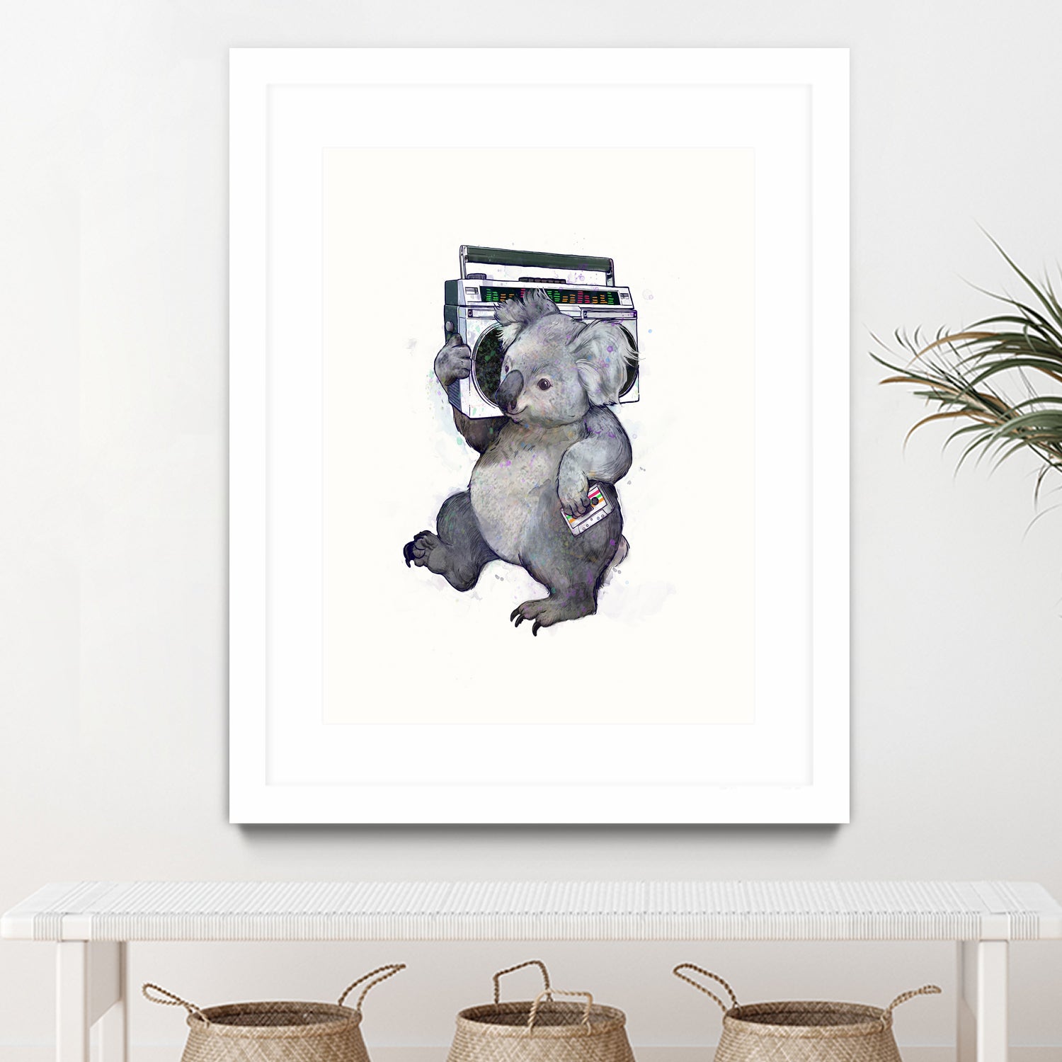 Koala by Laura Graves on GIANT ART - gray digital painting