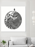 Armadillos by Laura Graves on GIANT ART - black digital painting