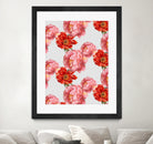 Vintage Floral by laura redburn on GIANT ART - red mixed media