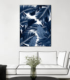 Jungle Leaves Finesse #3 #tropical #decor #art by Anita & Bella Jantz on GIANT ART - blue photo illustration