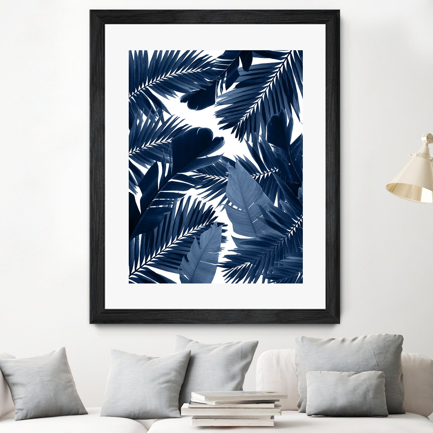 Jungle Leaves Finesse #3 #tropical #decor #art by Anita & Bella Jantz on GIANT ART - blue photo illustration