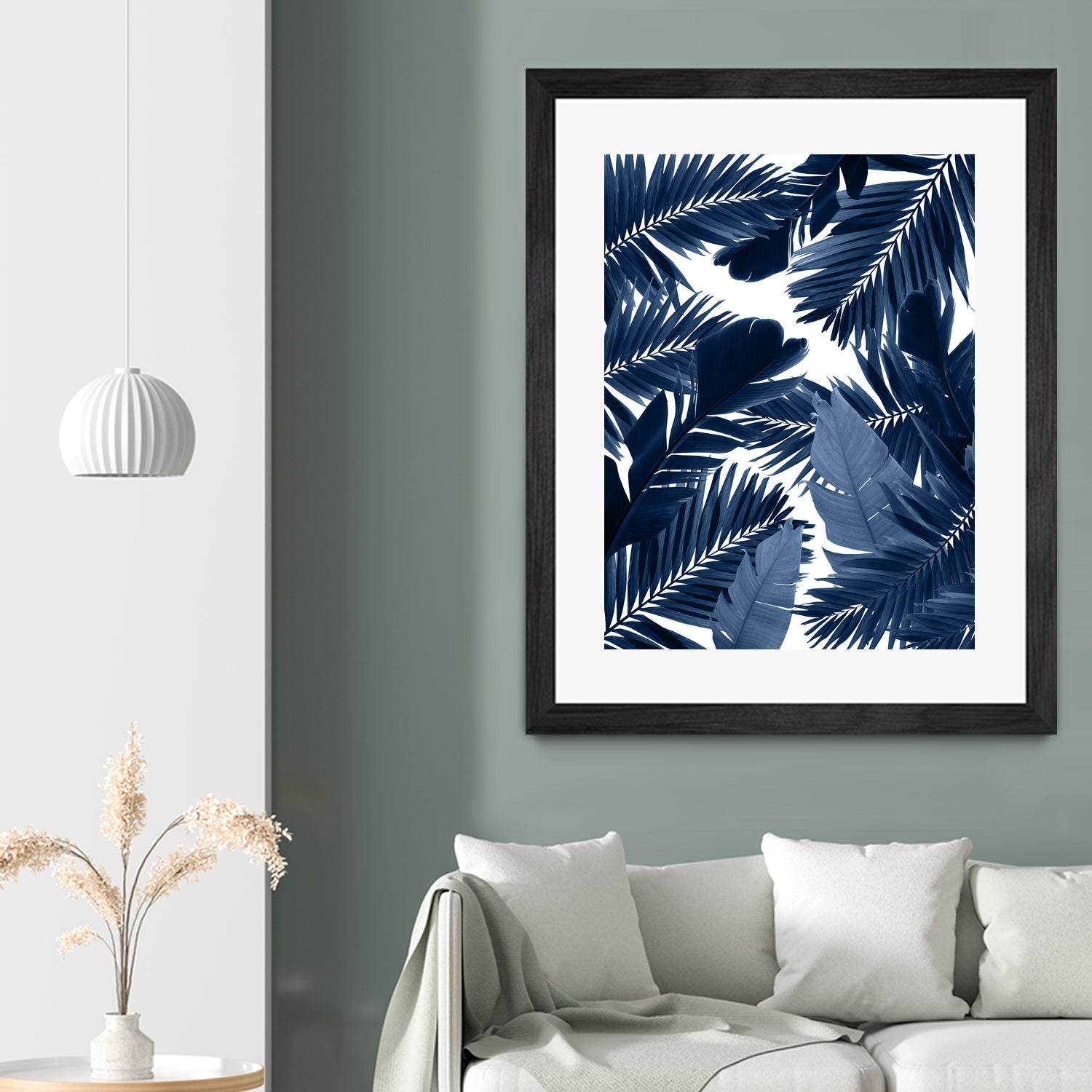 Jungle Leaves Finesse #3 #tropical #decor #art by Anita & Bella Jantz on GIANT ART - blue photo illustration