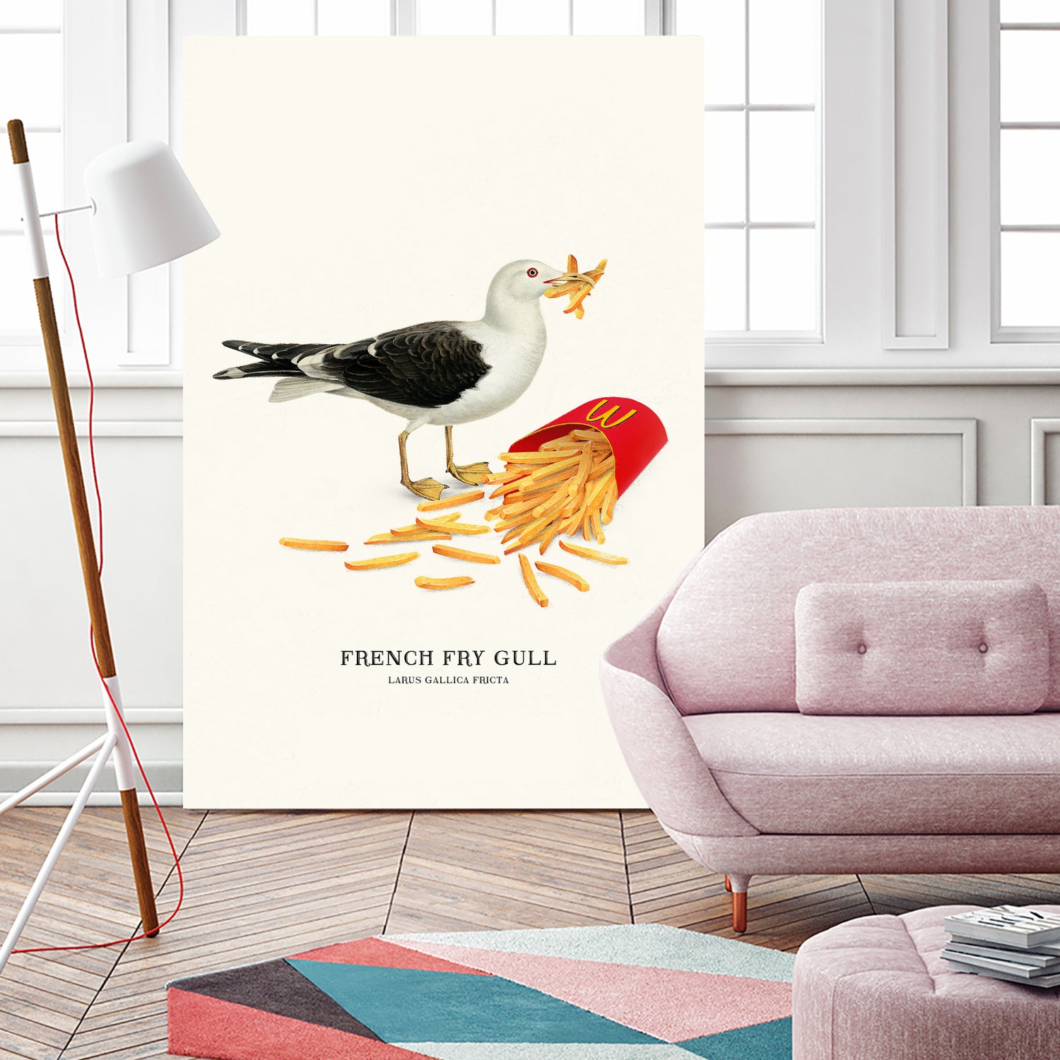 French Fry Gull by Jonas Loose on GIANT ART - yellow digital drawing