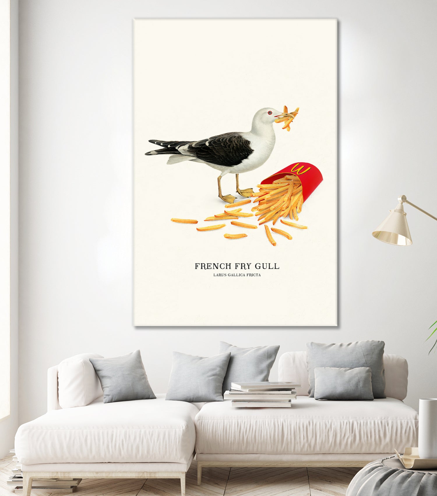 French Fry Gull by Jonas Loose on GIANT ART - yellow digital drawing