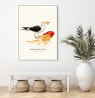 French Fry Gull by Jonas Loose on GIANT ART - yellow digital drawing