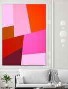 From Summer to Fall - Geometry Nº2 by Dominique Van Roey on GIANT ART - pink mixed media