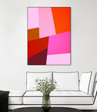 From Summer to Fall - Geometry Nº2 by Dominique Van Roey on GIANT ART - pink mixed media