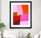 From Summer to Fall - Geometry Nº2 by Dominique Van Roey on GIANT ART - pink mixed media