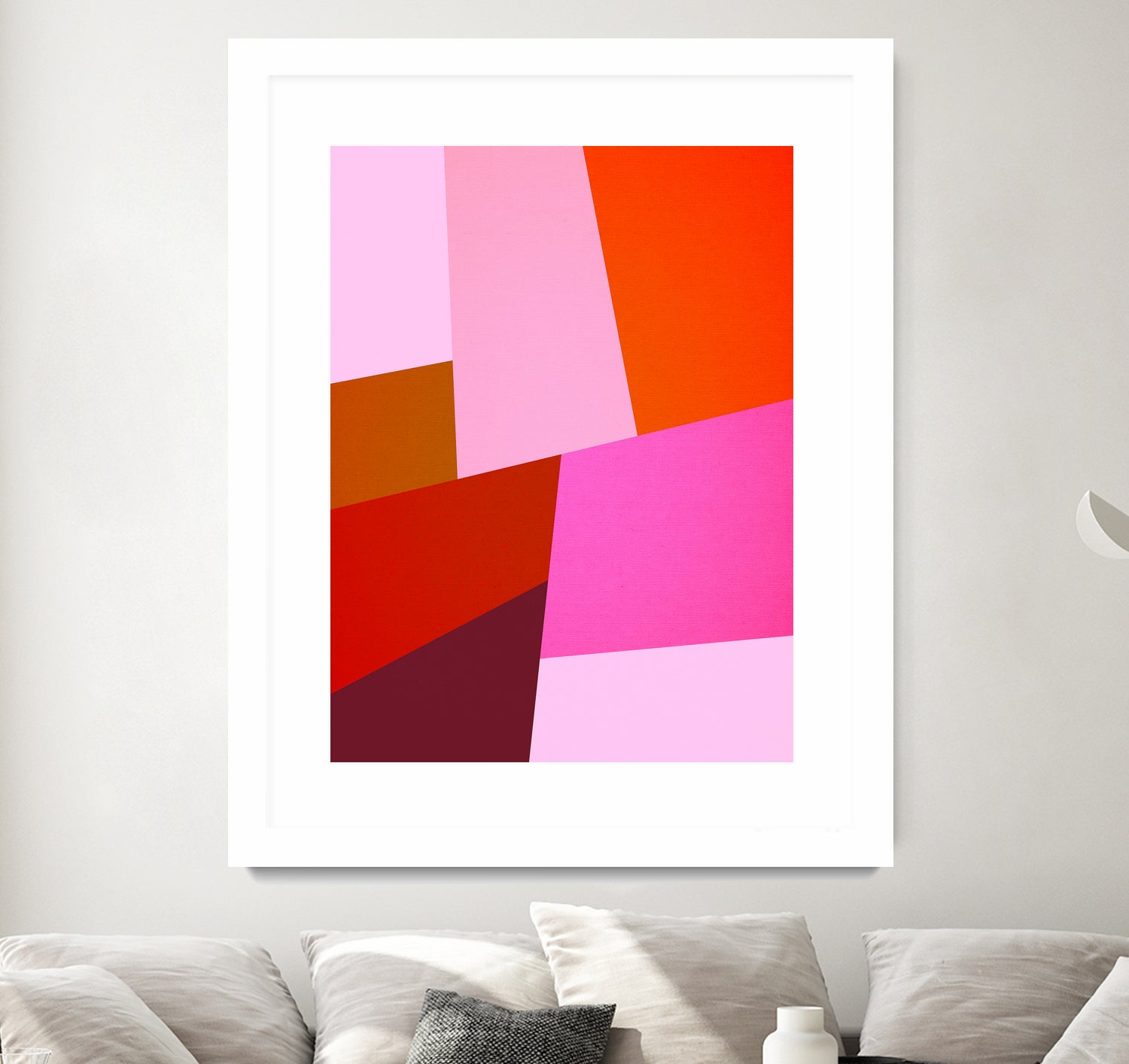 From Summer to Fall - Geometry Nº2 by Dominique Van Roey on GIANT ART - pink mixed media