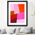 From Summer to Fall - Geometry Nº2 by Dominique Van Roey on GIANT ART - pink mixed media