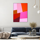 From Summer to Fall - Geometry Nº2 by Dominique Van Roey on GIANT ART - pink mixed media