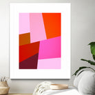 From Summer to Fall - Geometry Nº2 by Dominique Van Roey on GIANT ART - pink mixed media