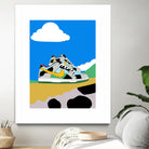 Cow sneakers by Yanuar Ahmat on GIANT ART - white digital drawing