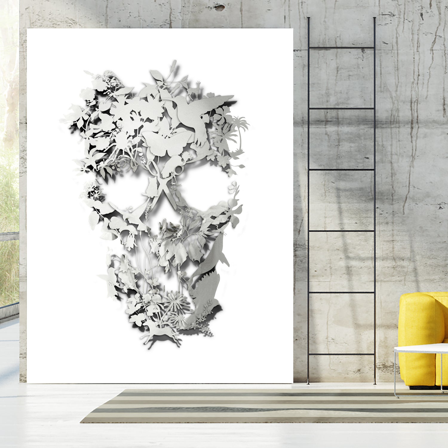 Simple Skull by Ali Gulec on GIANT ART - white digital drawing