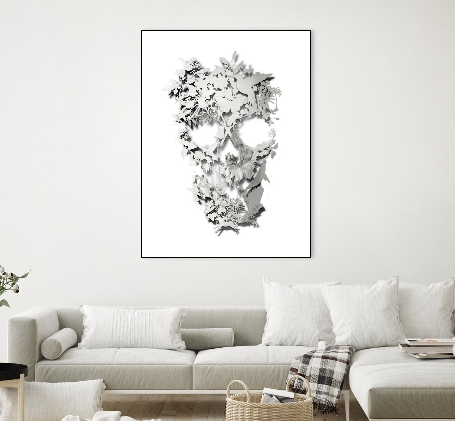 Simple Skull by Ali Gulec on GIANT ART - white digital drawing