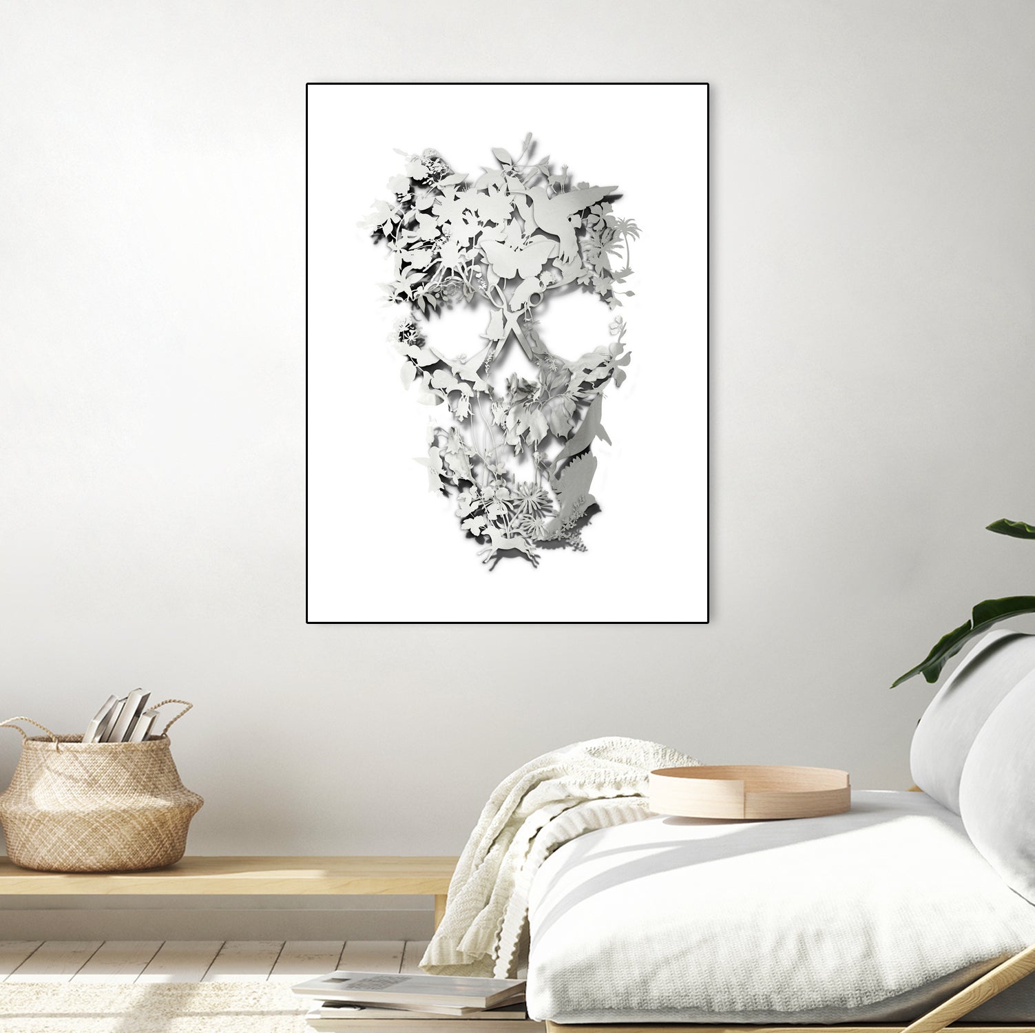 Simple Skull by Ali Gulec on GIANT ART - white digital drawing