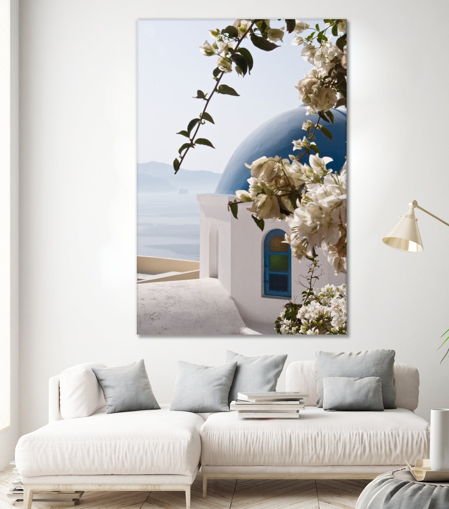 Santorini Oia #3 by Anita & Bella Jantz on GIANT ART - blue photo manipulation