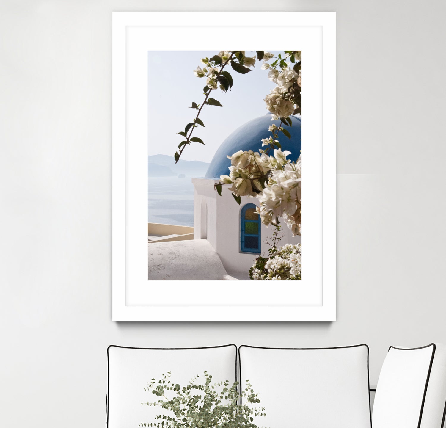 Santorini Oia #3 by Anita & Bella Jantz on GIANT ART - blue photo manipulation