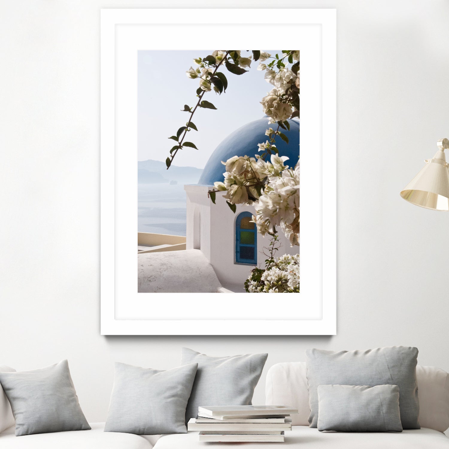 Santorini Oia #3 by Anita & Bella Jantz on GIANT ART - blue photo manipulation