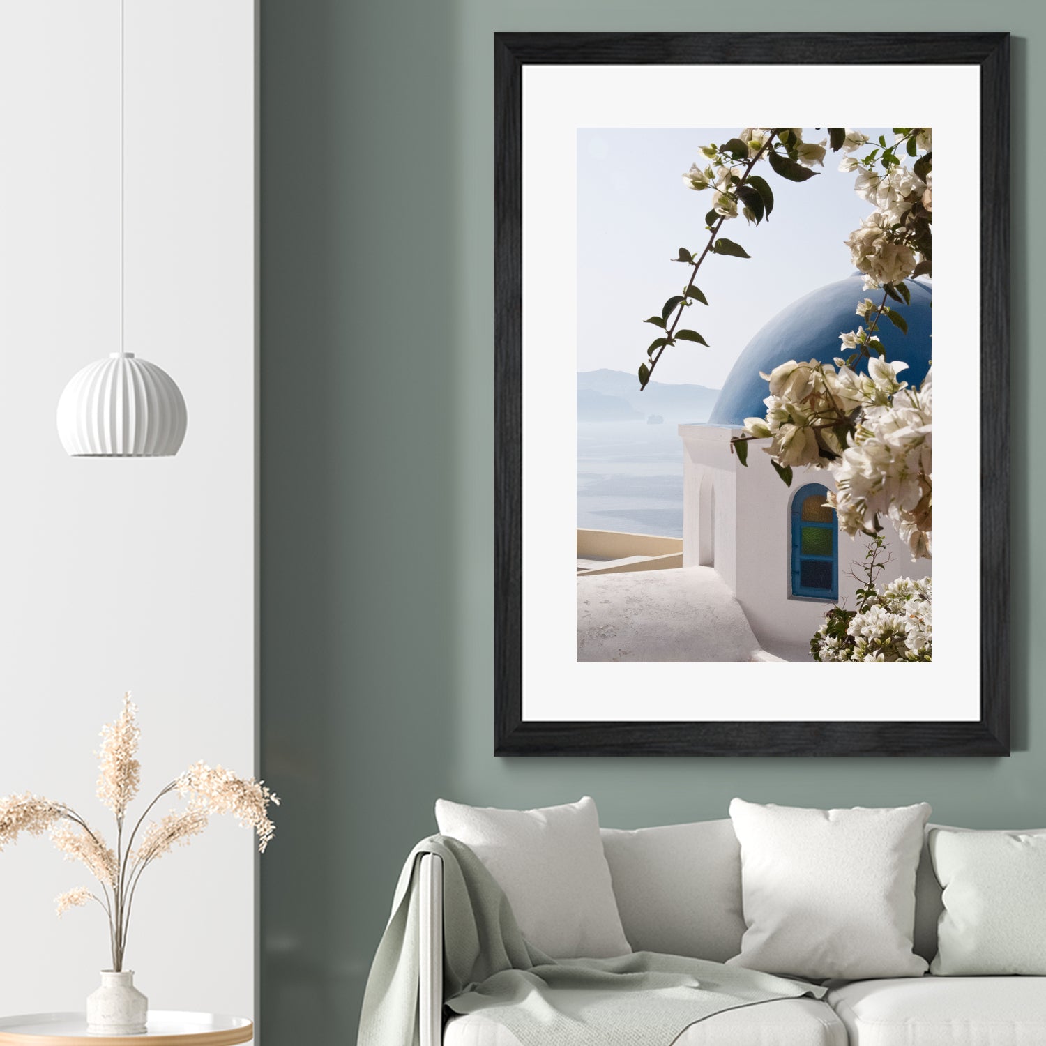 Santorini Oia #3 by Anita & Bella Jantz on GIANT ART - blue photo manipulation