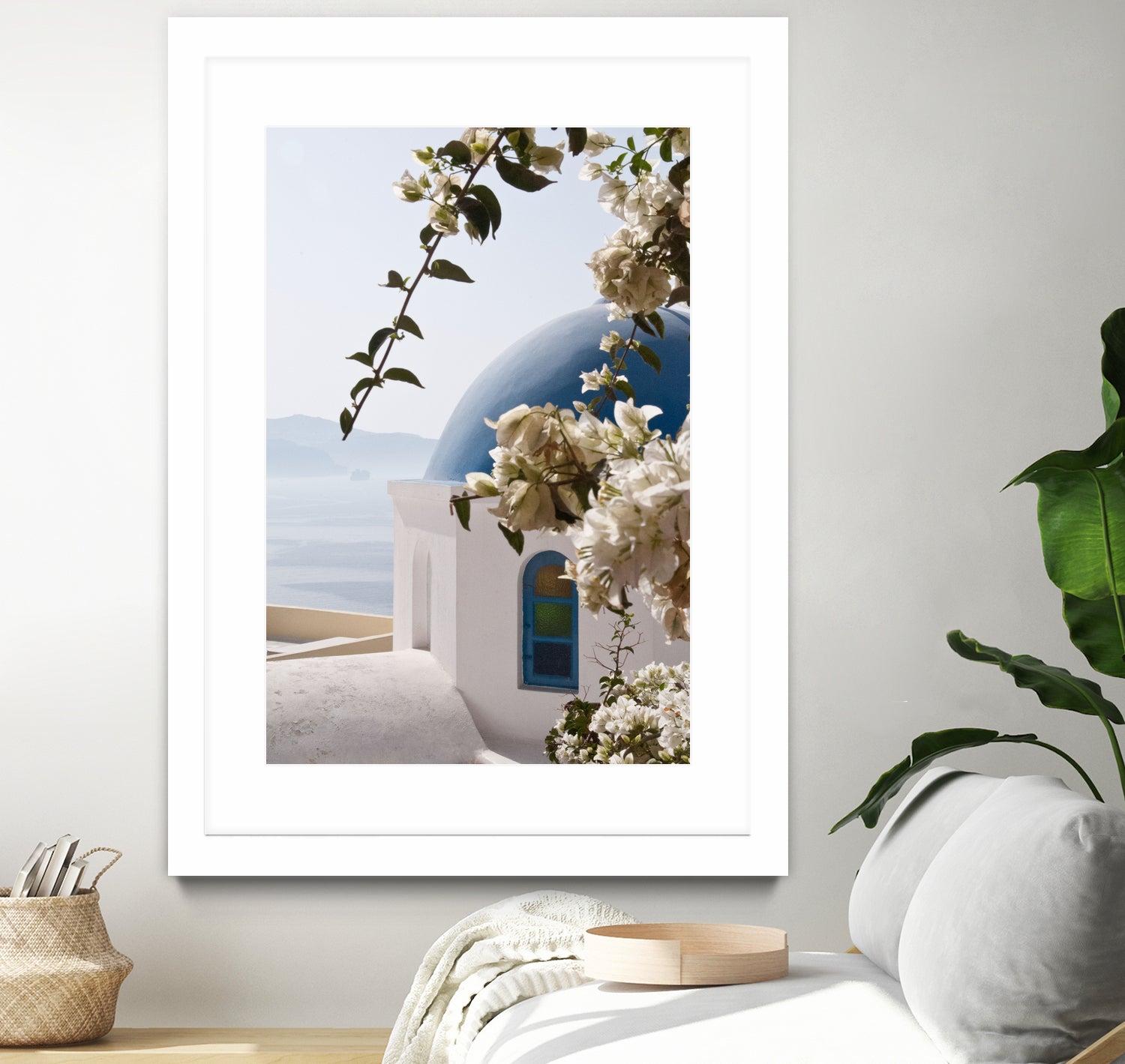 Santorini Oia #3 by Anita & Bella Jantz on GIANT ART - blue photo manipulation