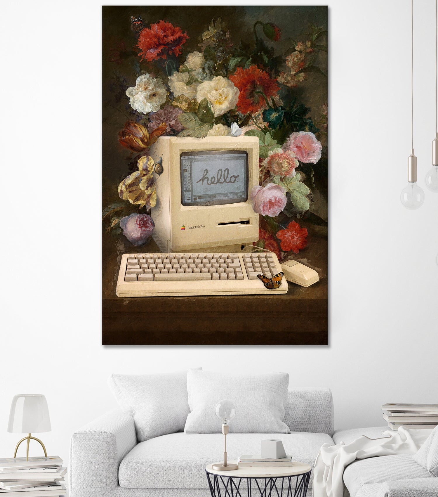 Apple and Flowers by Jonas Loose on GIANT ART - yellow photo manipulation