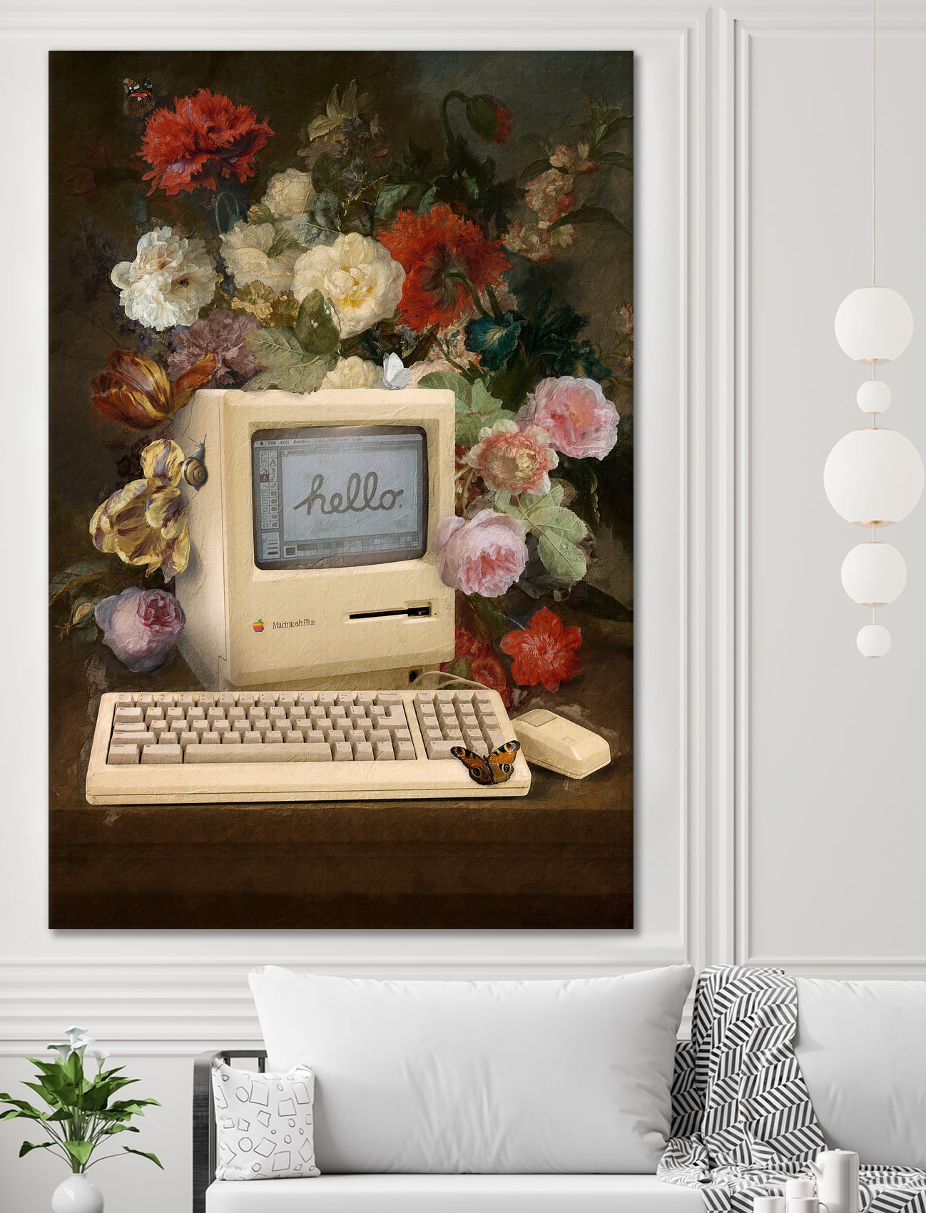 Apple and Flowers by Jonas Loose on GIANT ART - yellow photo manipulation