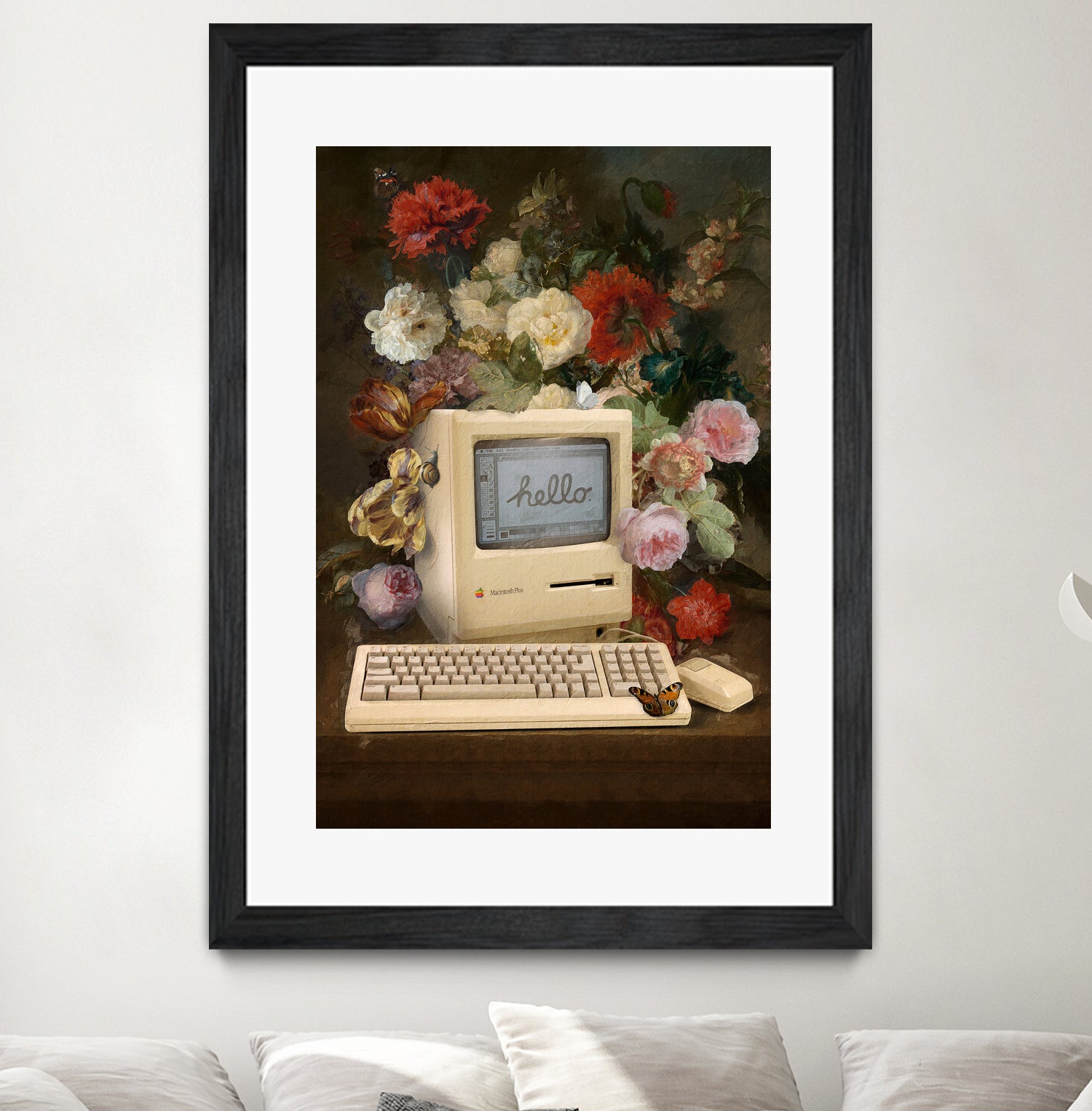 Apple and Flowers by Jonas Loose on GIANT ART - yellow photo manipulation